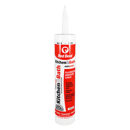 Red Devil Kitchen & Bath Siliconized Acrylic Sealant (10.1 FL. OZ. Cartridge, Clear)