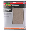 Gator's multi-purpose aluminum oxide sandpaper (9 X 11 Assorted Grit)