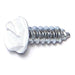 MonsterFastener White Painted Zinc Plated Steel Slotted Hex Washer Head Gutter Screws (#7 x 1/2 (100 pcs))