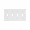 Eaton Cooper Wiring Toggle Wallplate, White (White)