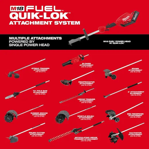 Milwaukee M18 FUEL™ QUIK-LOK™ Hedge Trimmer Attachment (3/4)