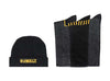 Dewalt Men's Everyday Cotton Blend Work Sock & Knitted Hat Set