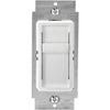 Leviton Decora Incandescent/Halogen/LED/CFL White Slide Dimmer Switch