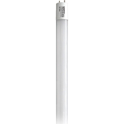 Satco 32W Equivalent 48 In. Natural Light T8 Medium Bi-Pin Ballast Bypass DLC Certified LED Tube Light Bulb