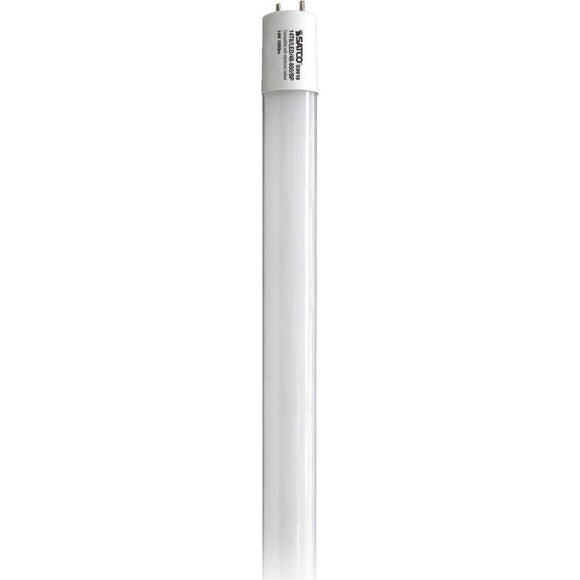 Satco 32W Equivalent 48 In. Natural Light T8 Medium Bi-Pin Ballast Bypass DLC Certified LED Tube Light Bulb