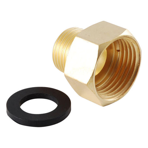 LDR Industries Female Hose Fitting 3/4 inch F.H.T. X 1/2 inch M.I.P (3/4 FHT x 3/4 FHT)