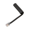 AmerTac Zenith Black Coiled Phone Cord (25 Feet)