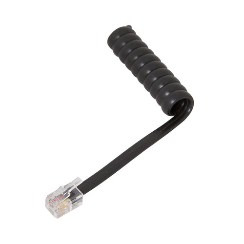 AmerTac Zenith Black Coiled Phone Cord (25 Feet)
