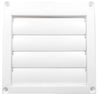 Speedi-Products 4-Inch Diameter Louvered Plastic Hood, White with 11-Inch Long Tailpipe