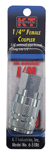 K-T Industries Industrial 1/4'' Female Npt1/4'' Coupler (1/4'' x 1/4