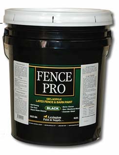 Lexington Paint & Supply Satin Fence Pro Black/Satin Latex Exterior Paint + Primer (5-Gallon) (5 Gallons)