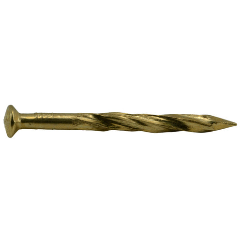 Monster Fastener Brass Plated Steel Carpet Trim Brad Head Nails