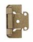Amerock Decorative Hinges 1/2 inch (13mm) Overlay Self Closing Partial Wrap Cabinet Hinge