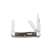 Case Mahogany Bone Peach Seed Jig Medium Stockman Knife