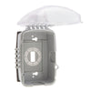 NSI Industries TORK XD110C Extra Duty Single Gang, Vrt/Hrz Configuration, 2.75 IN In Use Weatherproof Clear Cover