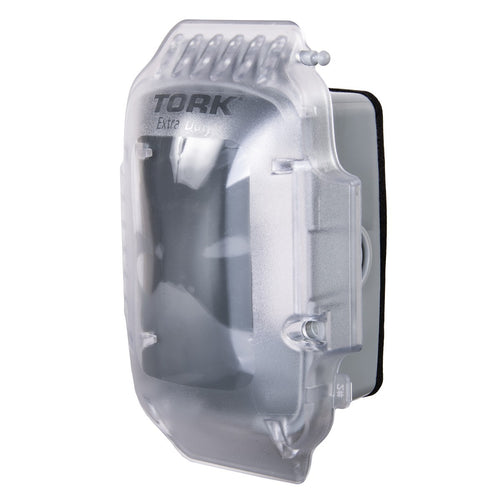 NSI Industries TORK XD110C Extra Duty Single Gang, Vrt/Hrz Configuration, 2.75 IN In Use Weatherproof Clear Cover