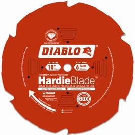 10-In. 6-TPI Fiber Cement Saw Blade