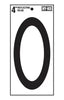 Hy-Ko 4in Black Reflective Vinyl Number '0'