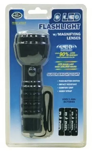 Howard Berger 8 LED Flash Light w/Magnifying Lenses