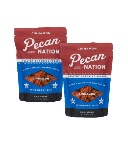 Pecan Nation Cinnamon Roast Pecan Nuts Halves, 8 oz