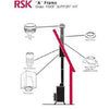 A Frame Roof Support Kit, 6-In.