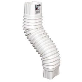 Gutter Flex Elbow, White, 2 x 3-In.