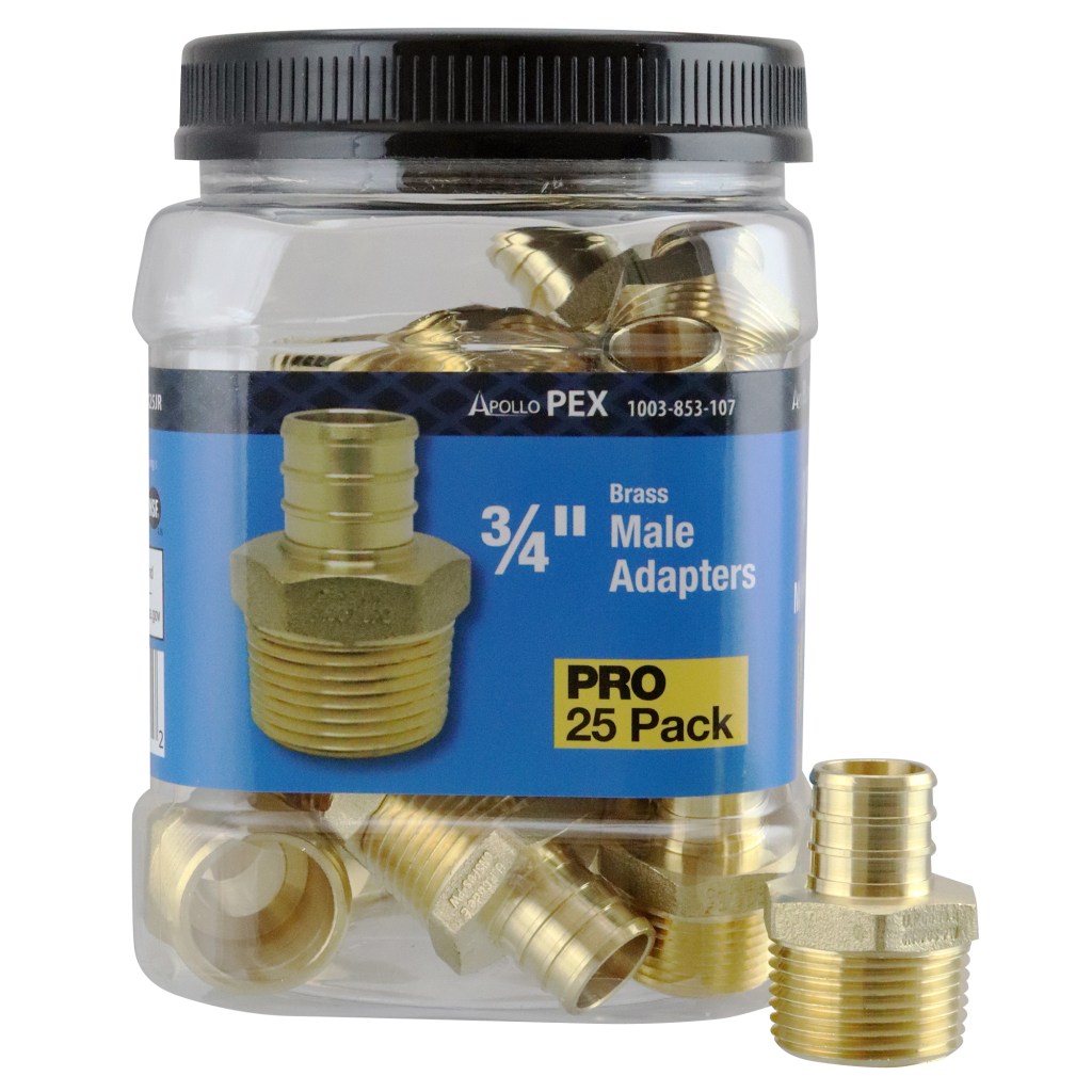 Apollo PEX Male Adapters 3/4 in. PEX x 3/4 in. MPT (25 Pack Jar ...