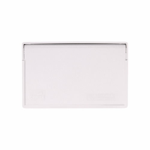 Eaton Cooper Wiring Non-metallic GFCI or Decorator Cover White, Horizontal (White, Horizontal)